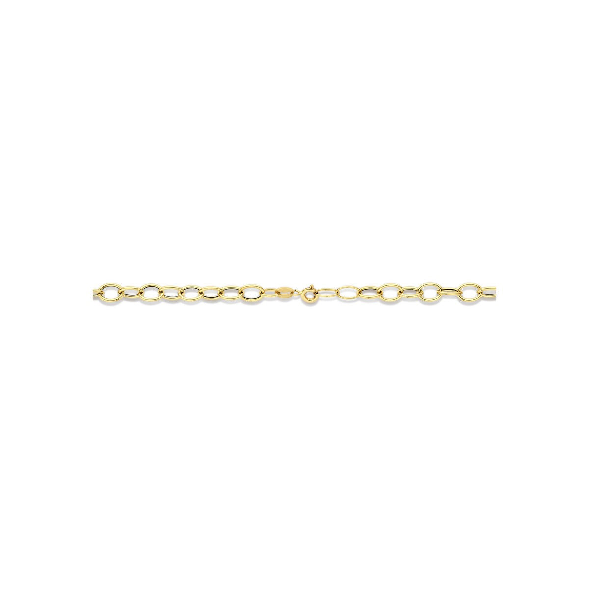 14k Geelgouden Schakel Ketting Anker