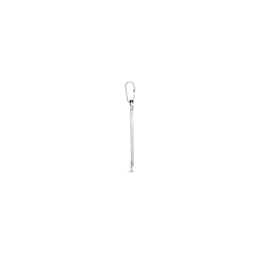 Gerhodineerd zilveren letterhanger