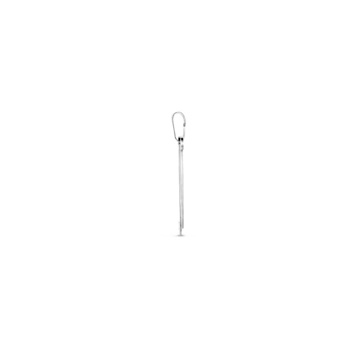 Gerhodineerd zilveren letterhanger