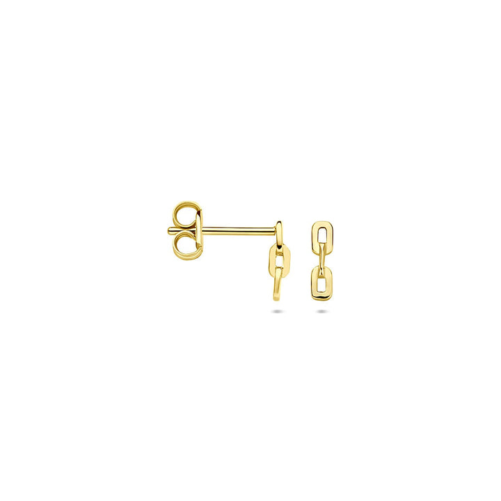 14k Geelgouden staafvormige oorknoppen – 7 x 2 mm