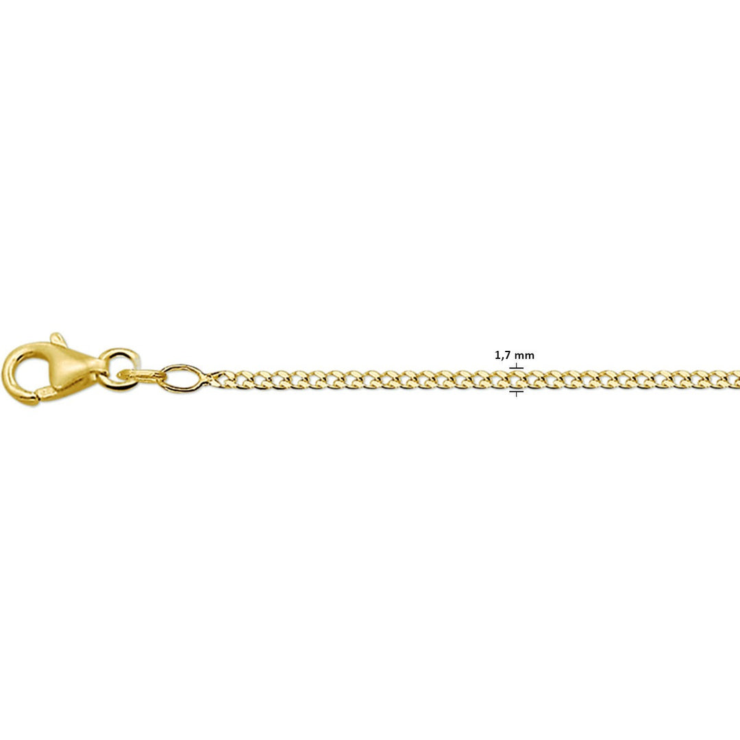 14k geelgouden gourmette ketting unisex