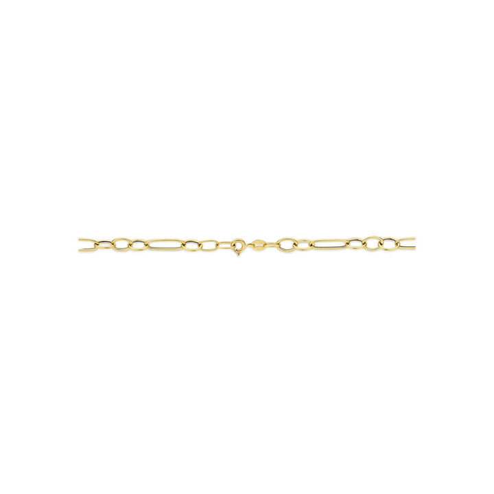14k Geelgouden Schakel Ketting Anker