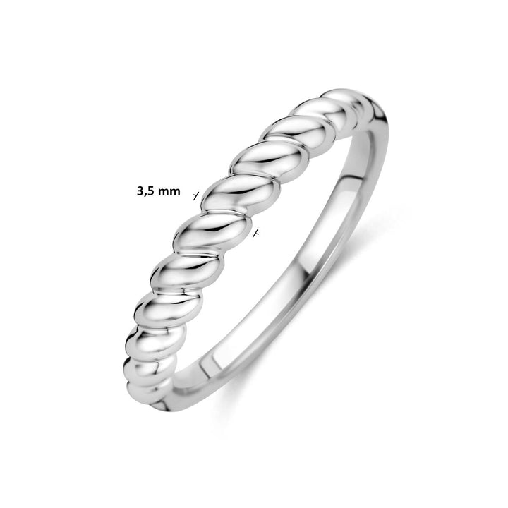 Gerhodineerd 925 zilveren ring