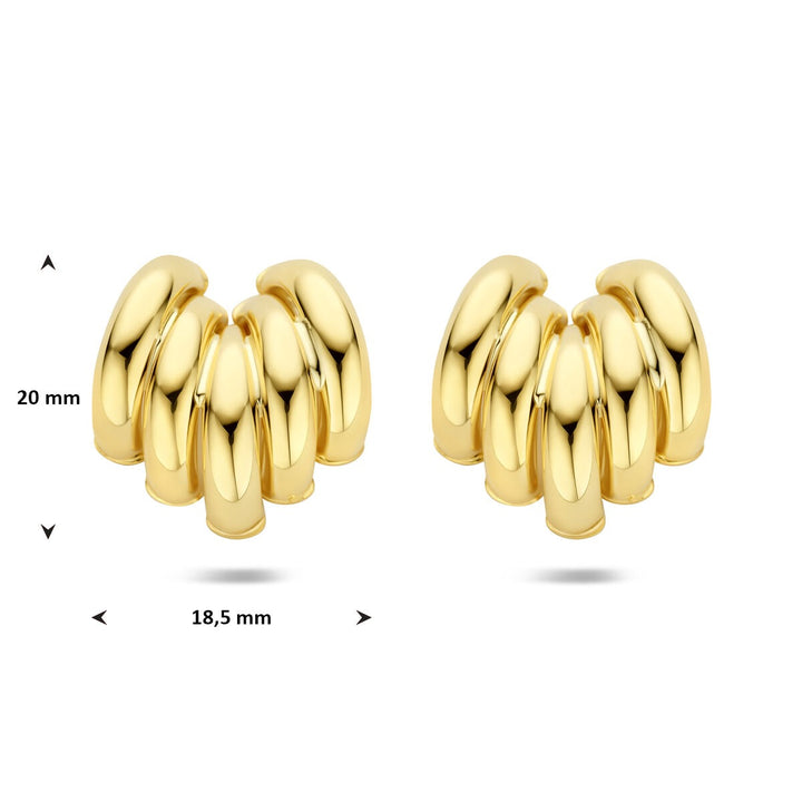 14k Geelgouden stekeroorringen dames