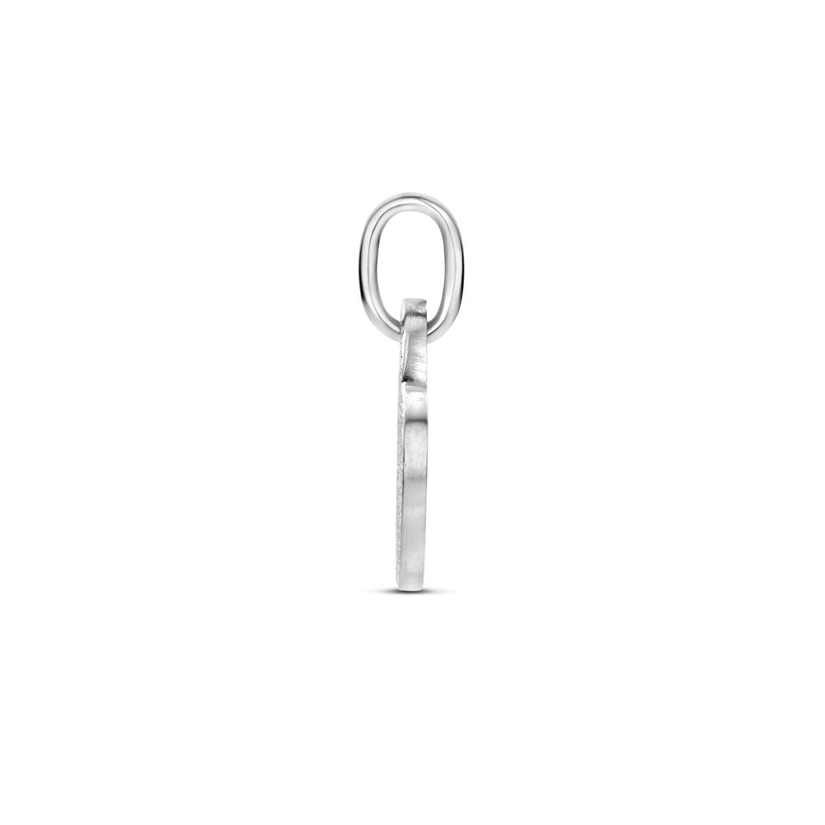 Zilveren hartjes graveerhanger – gerhodineerd 925 zilver