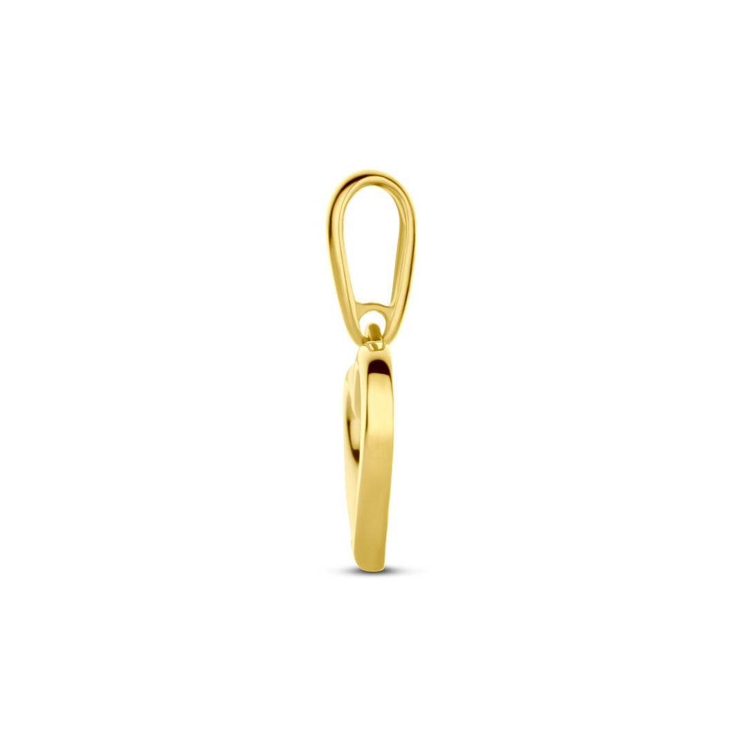 14k Geelgouden Hanger met Hart – Symbool van Liefde