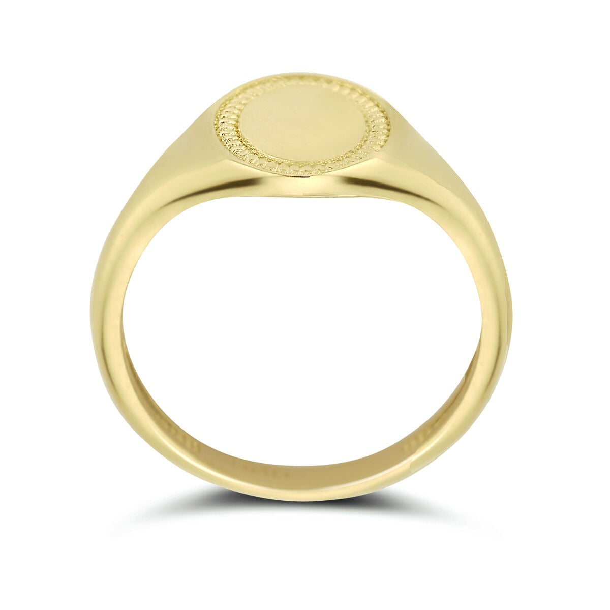 9k Geelgouden Zegelring Ovaal