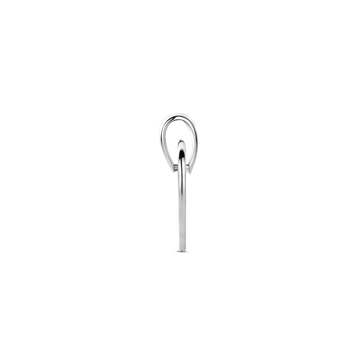 Zilveren graveerhanger hartje gerhodineerd 18 mm