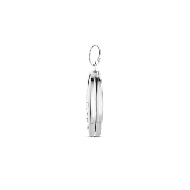 Zilveren medaillon – ovaal gerhodineerd 925 zilver