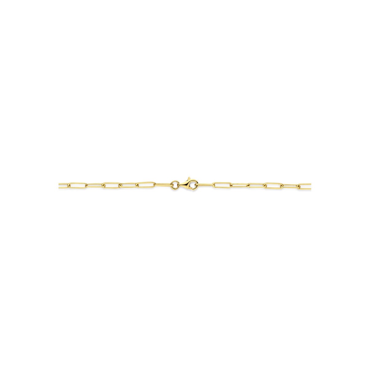 14k geelgouden collier met ankerschakel