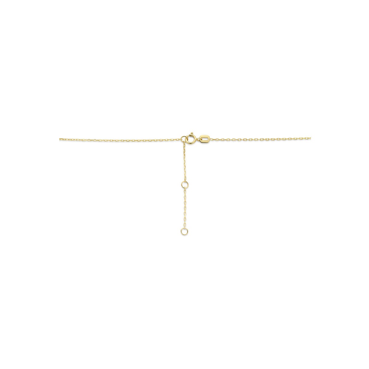 14k Geelgouden ketting met hartje – Fijn anker collier als symbool van liefde