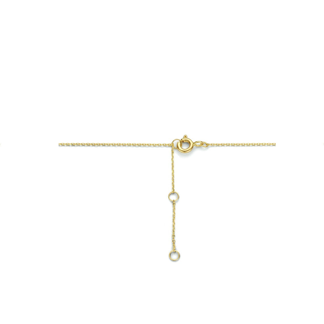 9k Geelgouden Ketting met Dubbele Rondjes