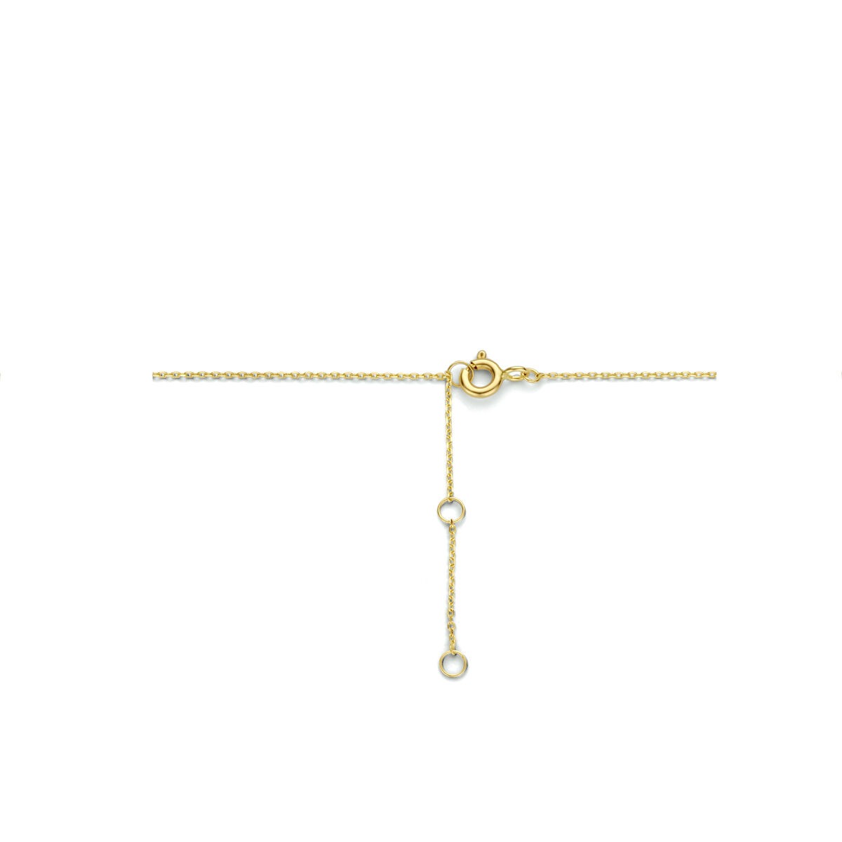 9k Geelgouden Ketting met Dubbele Rondjes
