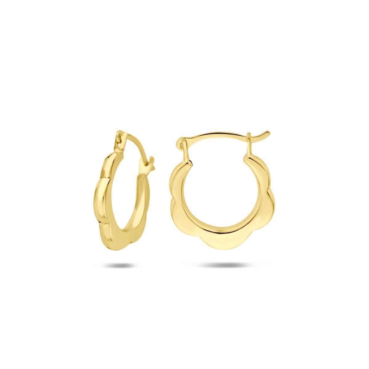 9k Geelgouden oorringen