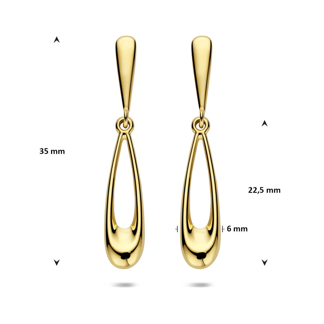 14k Geelgouden oorhangers dames