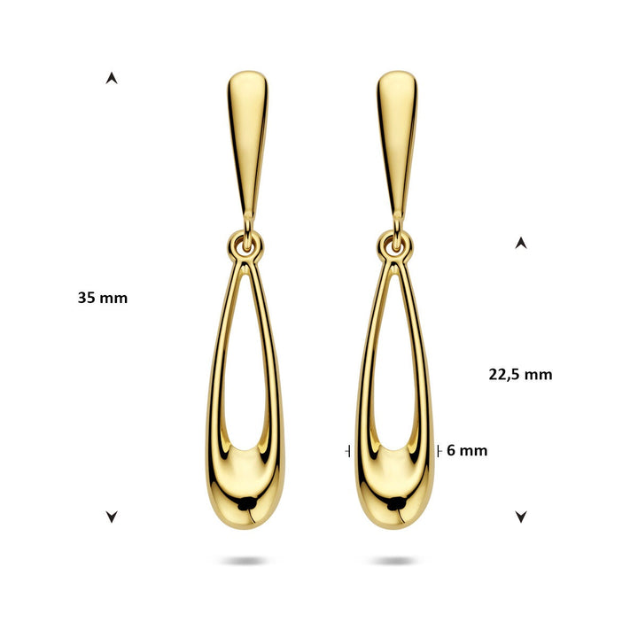 14k Geelgouden oorhangers dames