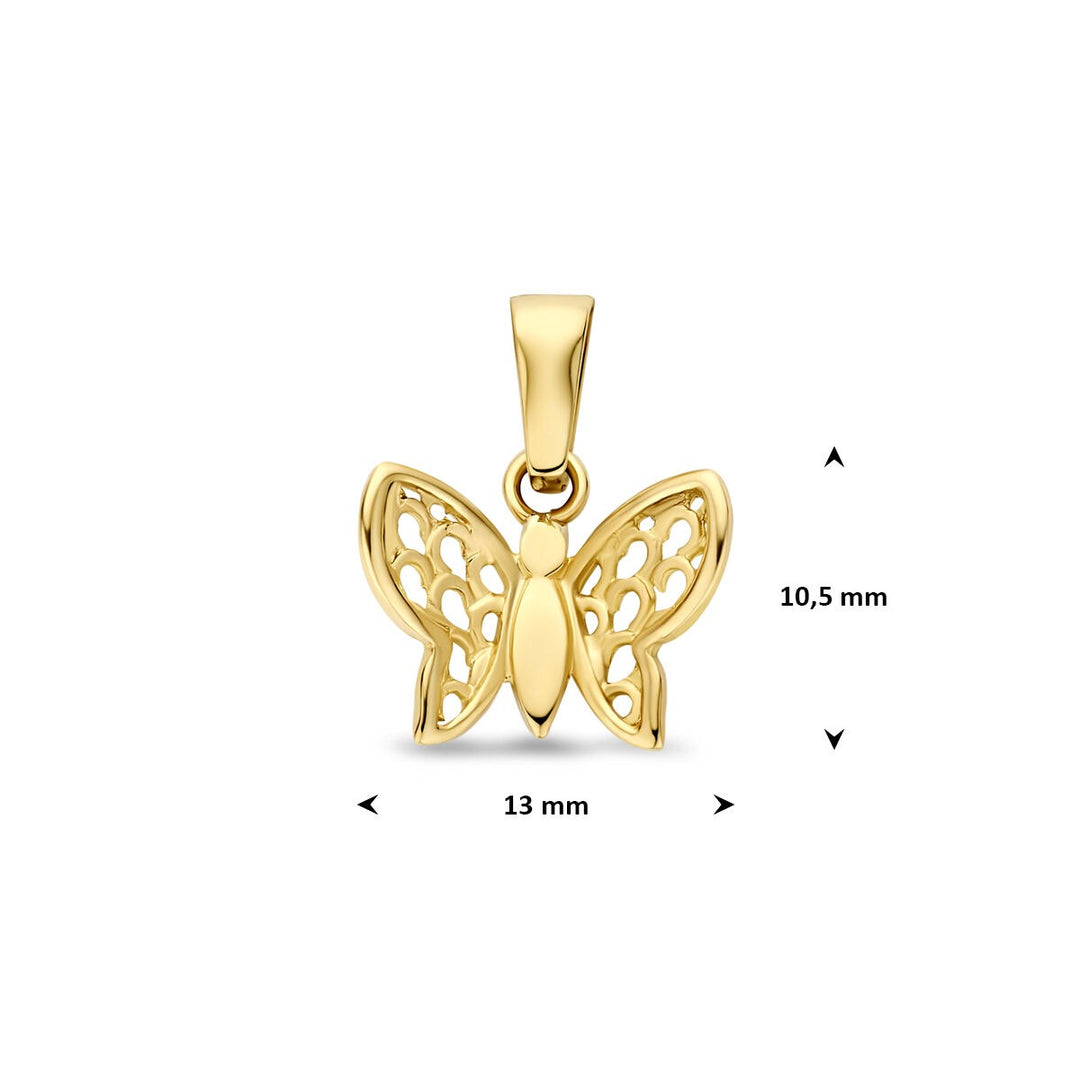 9k Geelkleurige bedel vlinder