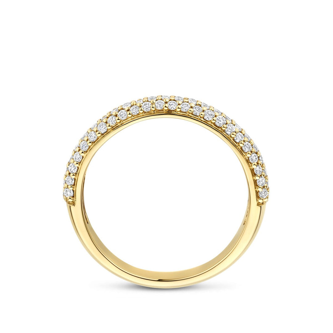 14k Geelgouden Ring met Lab Grown Diamant 0.48 ct