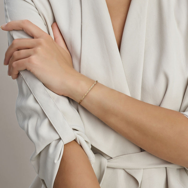 Gouden dames armband – 14k anker schakel