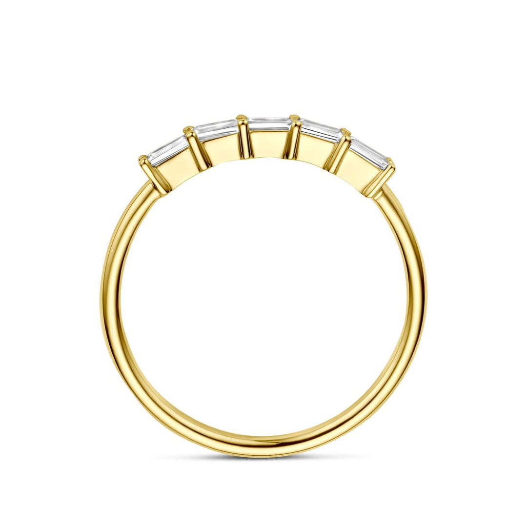 Gouden ring met zirkonia – 14k