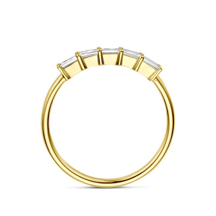 Gouden ring met zirkonia – 14k