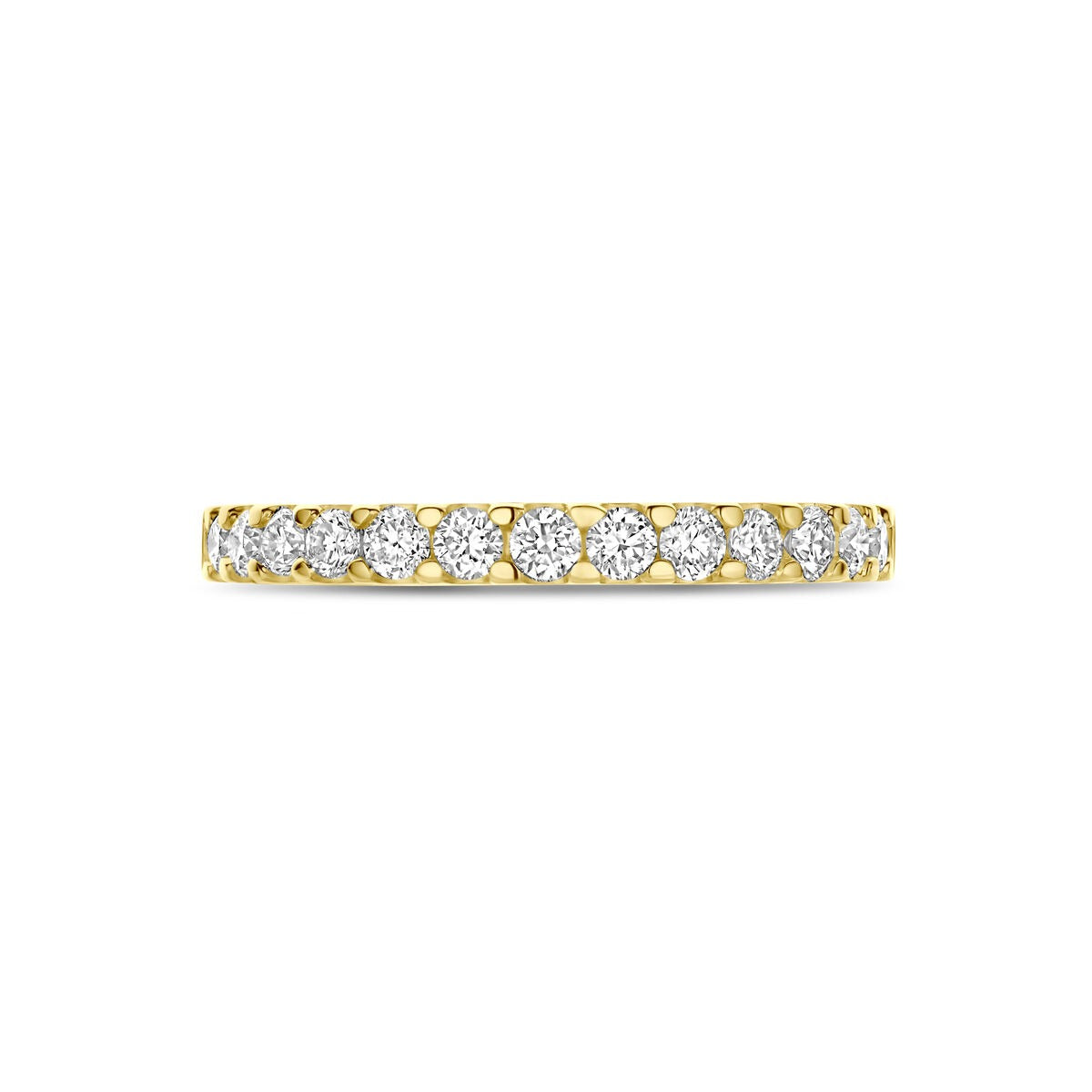 14k Geelgouden ring met 0.50ct lab grown diamant