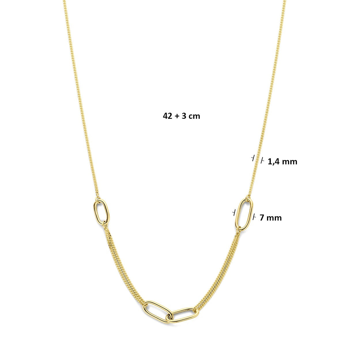 14k Geelgouden collier