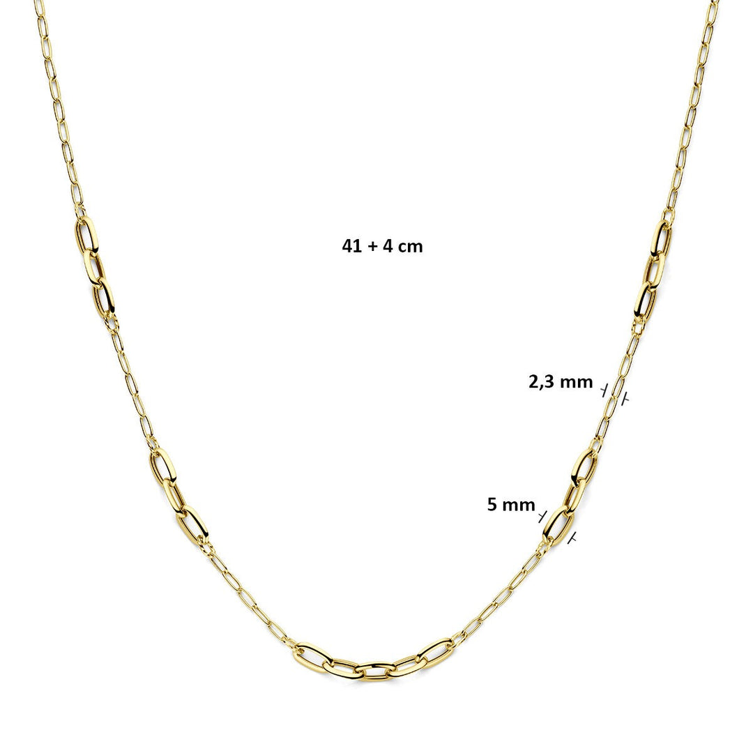 14k Geelgouden dames collier