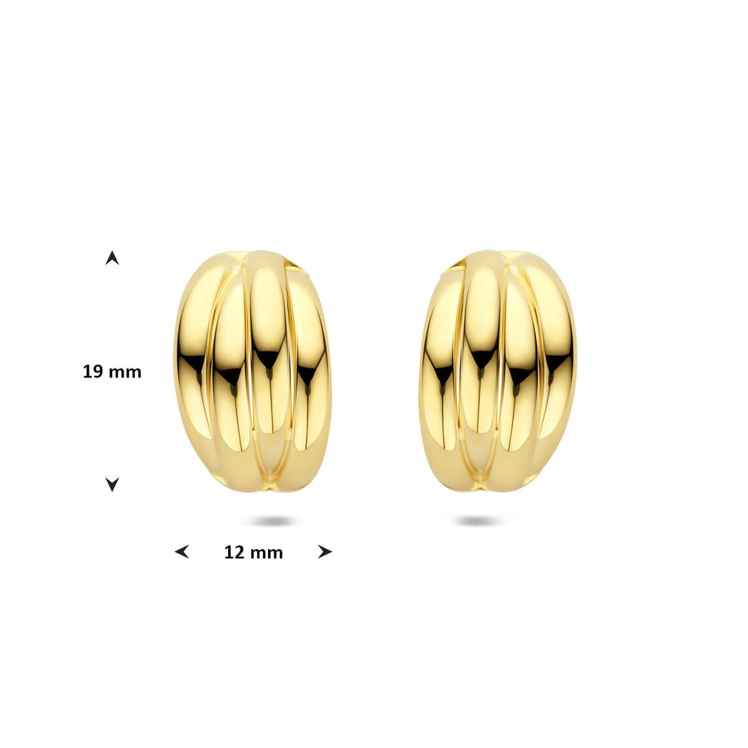 Verguld zilveren stekeroorringen – tijdloze elegantie met een gouden glans