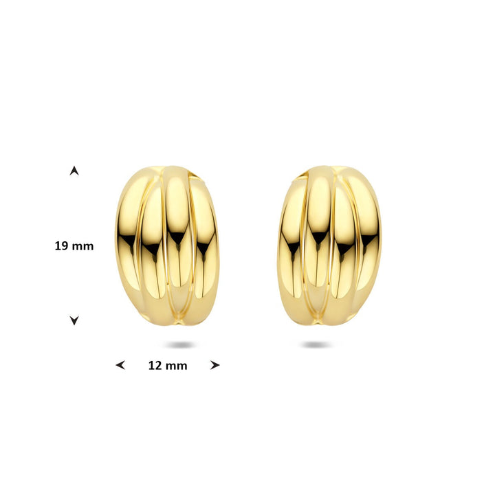 Verguld zilveren stekeroorringen – tijdloze elegantie met een gouden glans