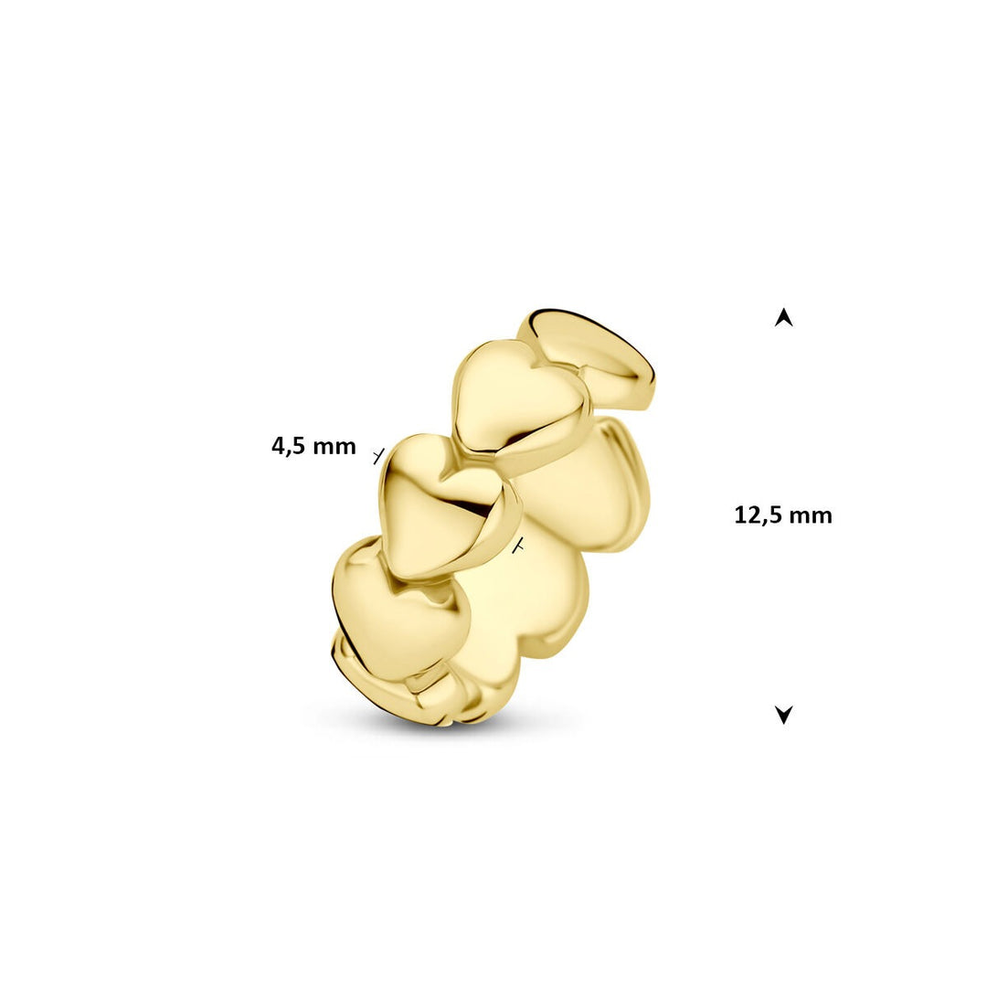 Verguld 925 zilveren ear cuff