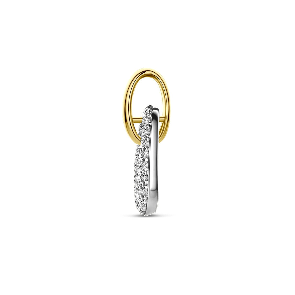 14k Bicolor Gouden Hanger met Diamant