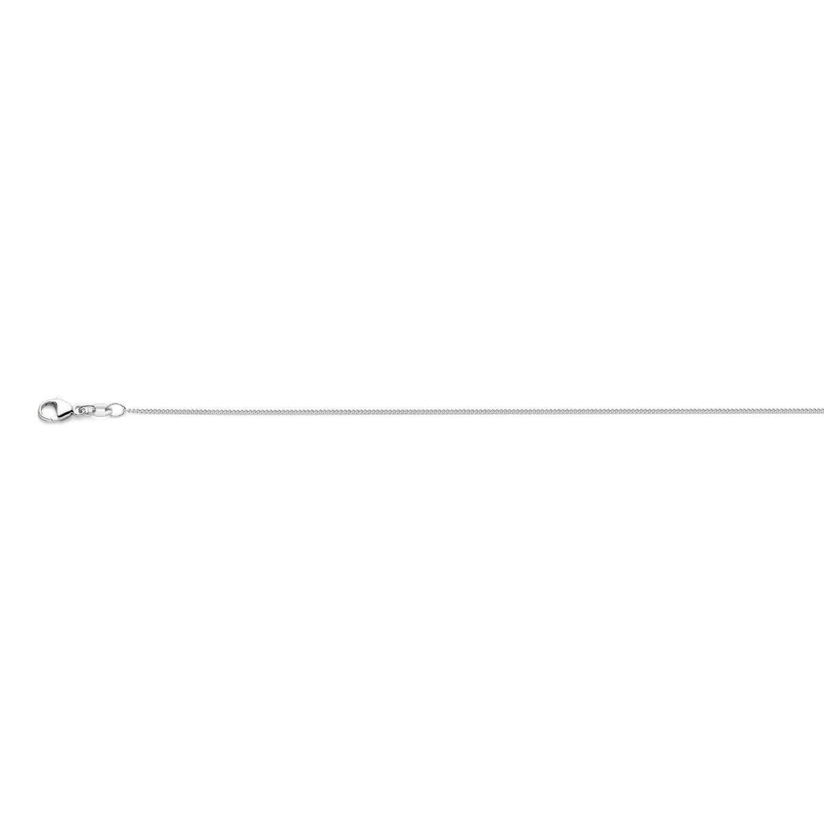 18k witgouden dames ketting – gourmette collier 45 cm