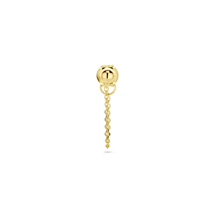 ear stud ball per piece 14K yellow gold