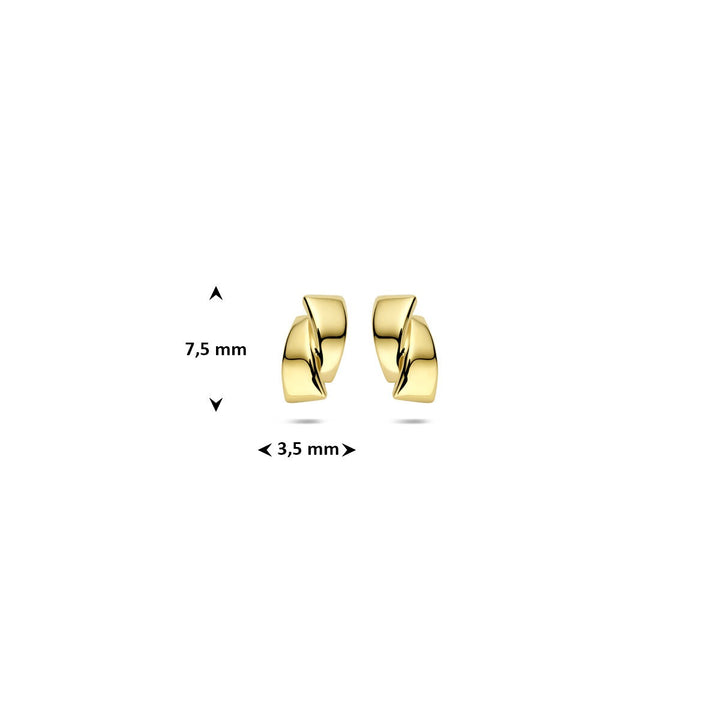 ear studs 14K yellow gold