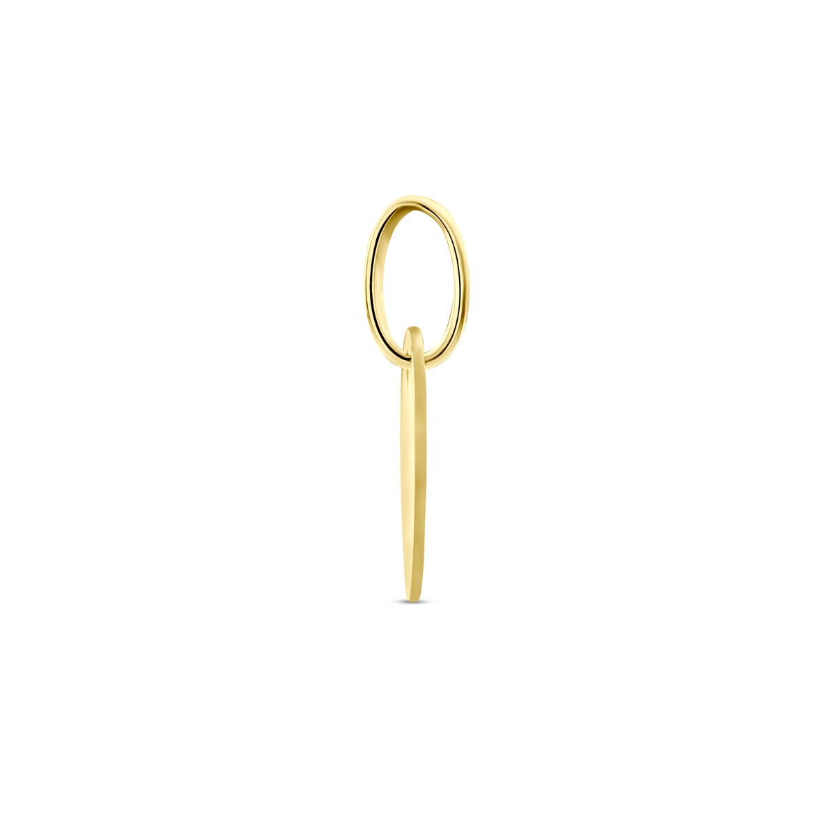 Graveerhanger rond – 9k geelgoudkleurig