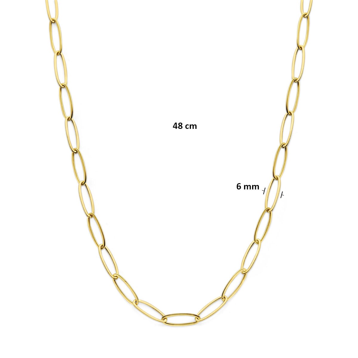14k Geelgouden ankercollier