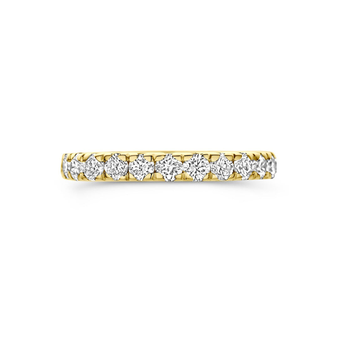 14k Geelgouden ring met lab grown diamant