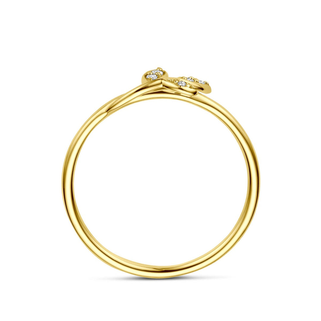 Gouden ring met diamant – 14k
