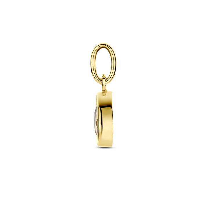 14k Geelgouden hanger met citrien