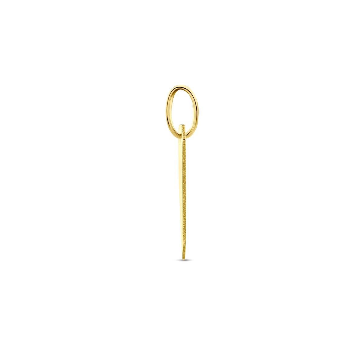 Geelgoudkleurige graveerhanger – 9k