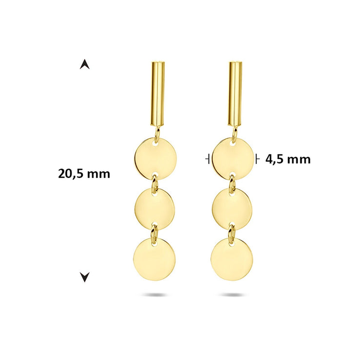 14k Geelgouden oorhangers dames