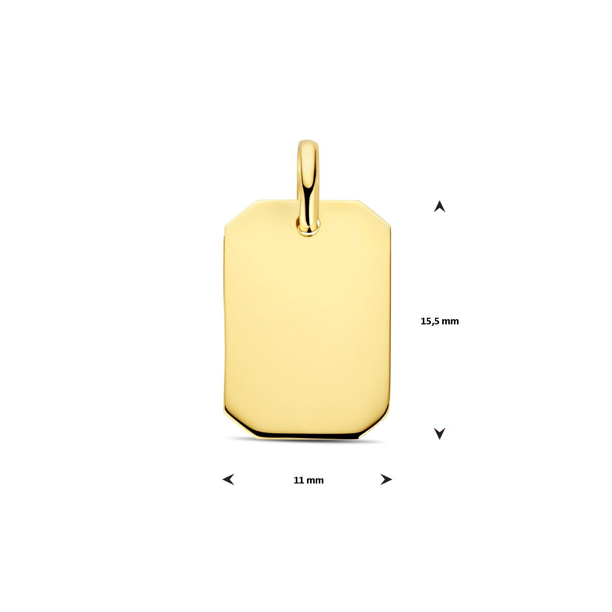 Gouden hanger – 14k graveerhanger