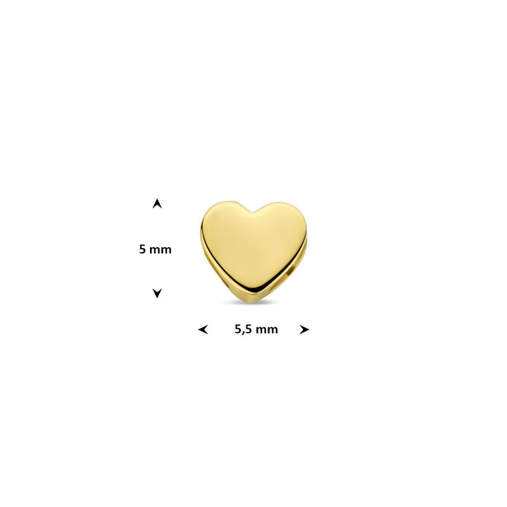 9k Geelgouden hanger in de vorm van een hartje