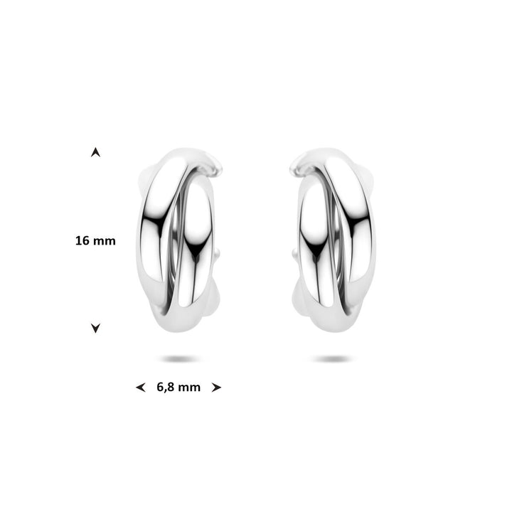 Zilveren stekeroorringen – gerhodineerd 925 zilver