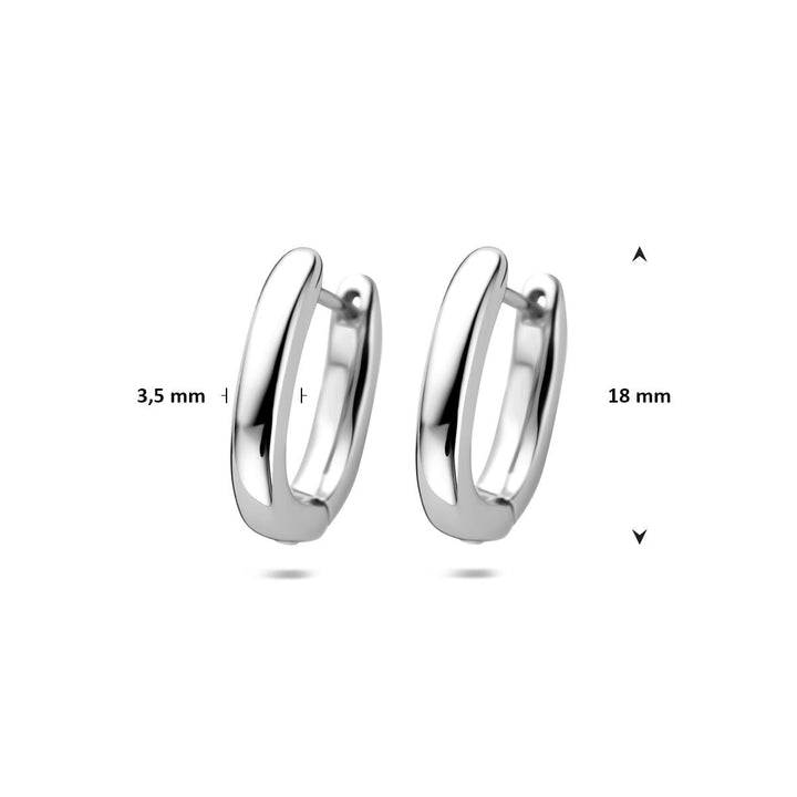 Zilveren klapoorringen – gerhodineerd 925 zilver