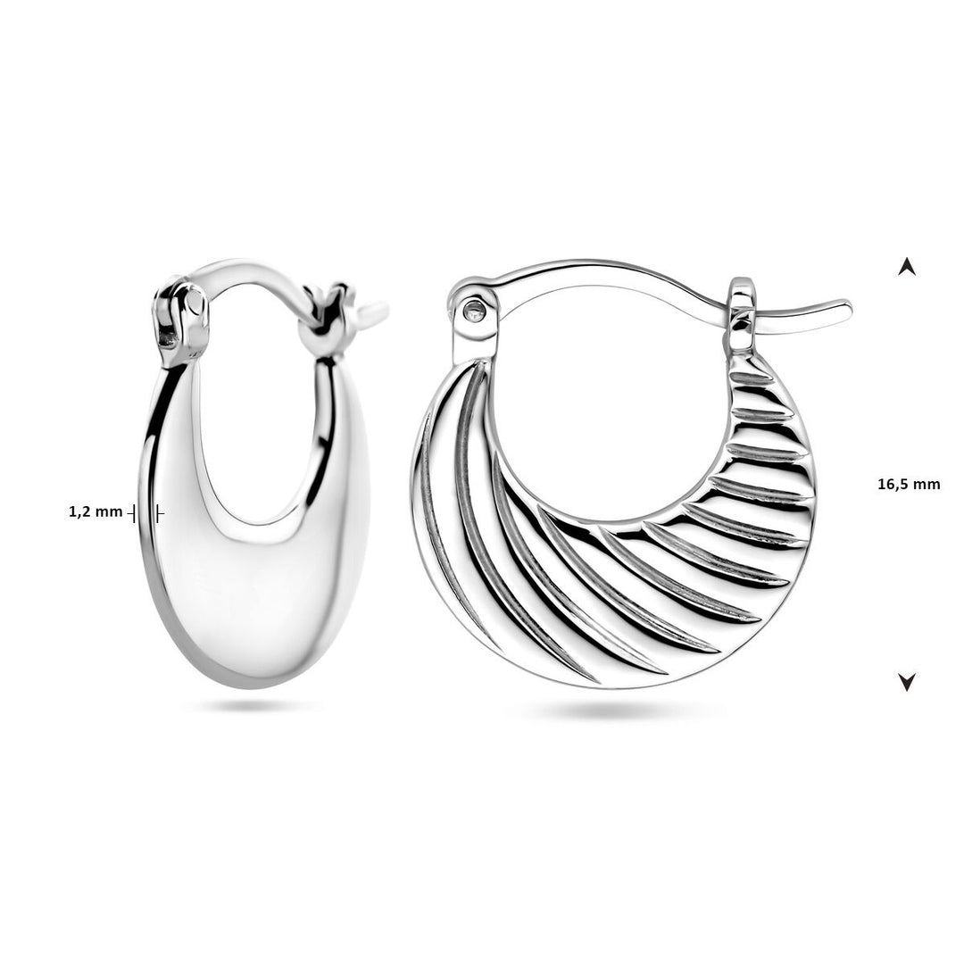 earrings silver rhodium plated