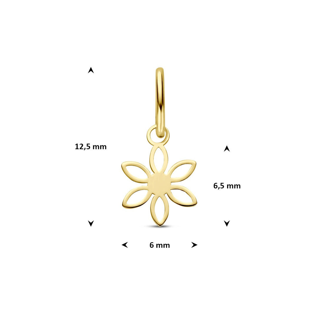 14k geelgouden hanger kruis