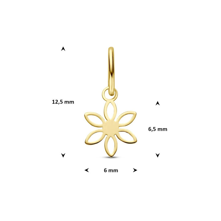 14k geelgouden hanger kruis
