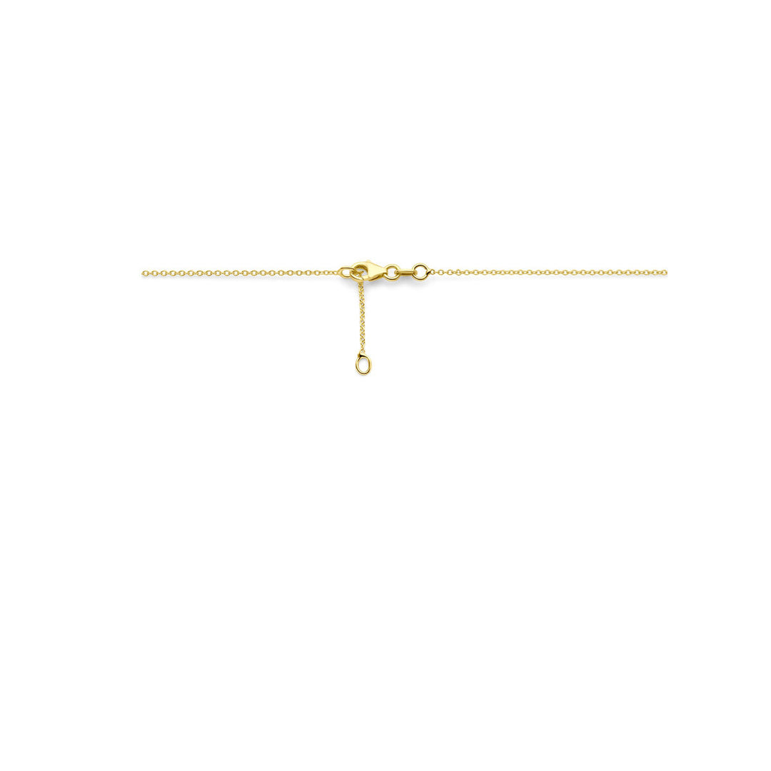 14k Geelgouden collier met citrien